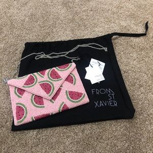 Pink watermelon clutch